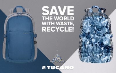 Backpacks and bags in recycled plastic, Tucano’s new challenge for a sustainable future