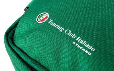 Tucano has created an exclusive model of the Tugò travel backpack for Touring Club Italiano, customizing it with the colors and logos of this prestigious and historic Milan organization